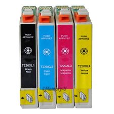 Epson  T220XL120 T220XL220 T220XL320 T220XL420 COMBO 4 PACK High Yield COMPATIBLE Inkjet Cartr